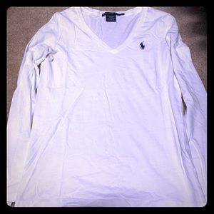 Ralph Lauren white long sleeve tee